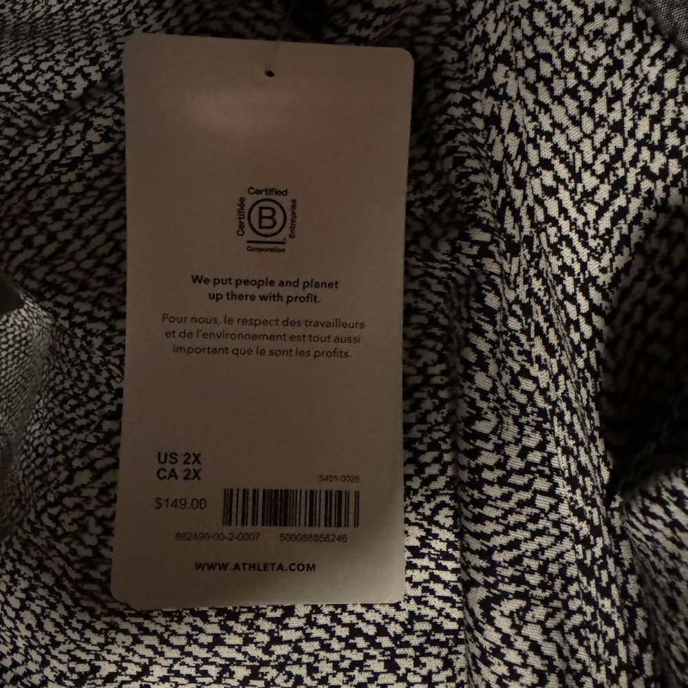 Athleta Textured Shirt Jacket 2x NWT - Picture 8 of 8